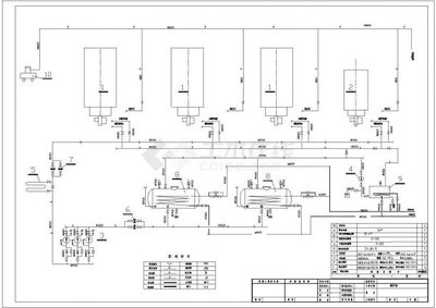 四台燃油锅炉锅炉房暖通设计施工图